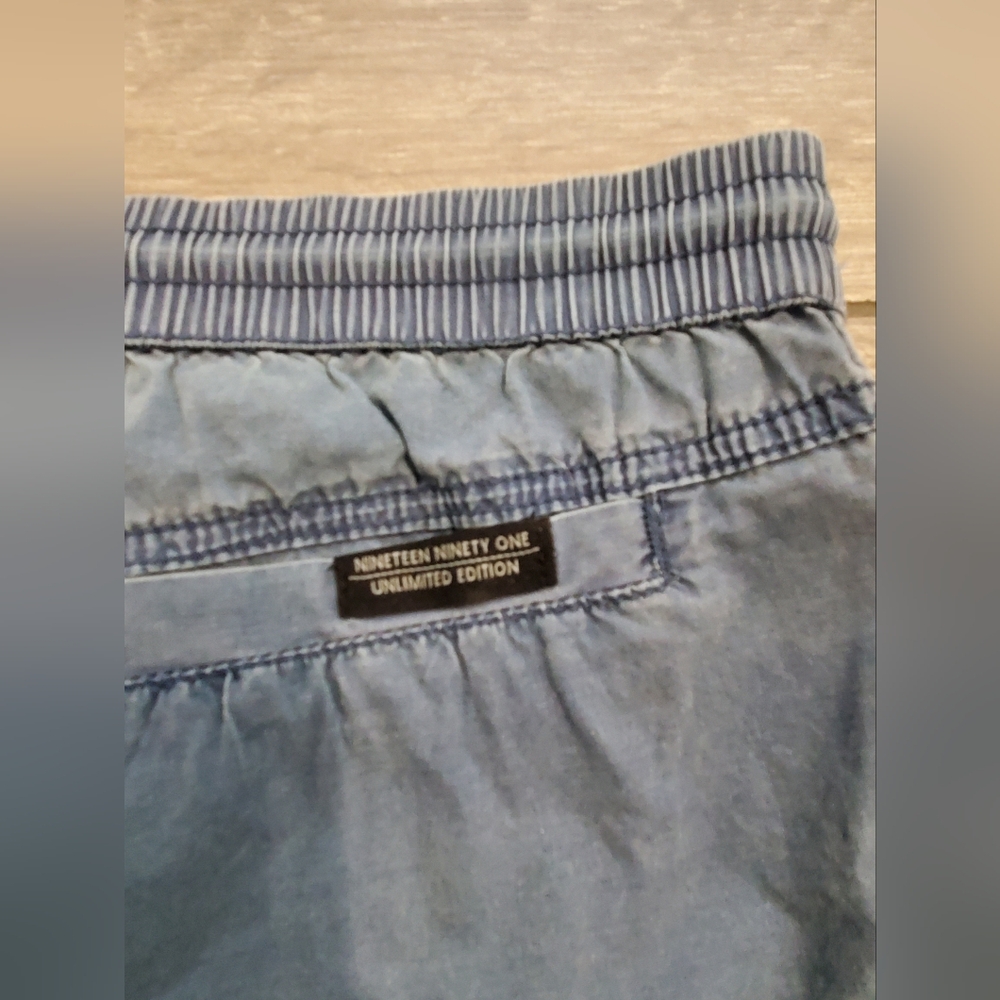 COTTON ON men's 100% cotton black blue casual basic pull-on shorts • bundle of 2 - Picture 4 of 12